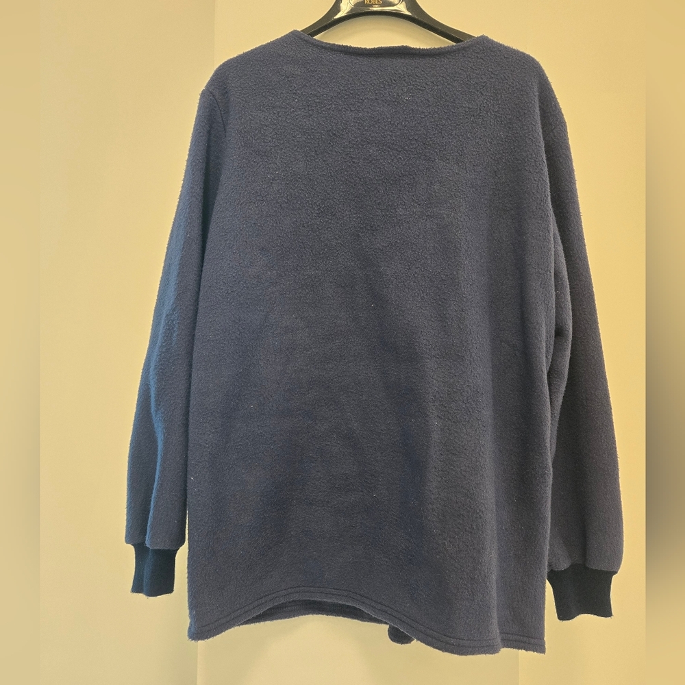 Navy Blue Fleece Lab Jacket - Picture 2 of 3